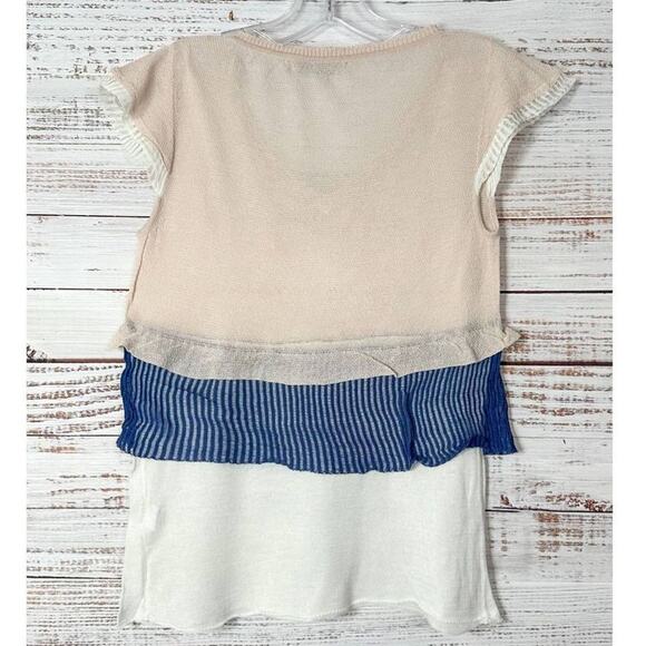 Society For Rational Dress Women's Layered Cap Sleeve Top Multi-Color Size XS - Picture 10 of 12